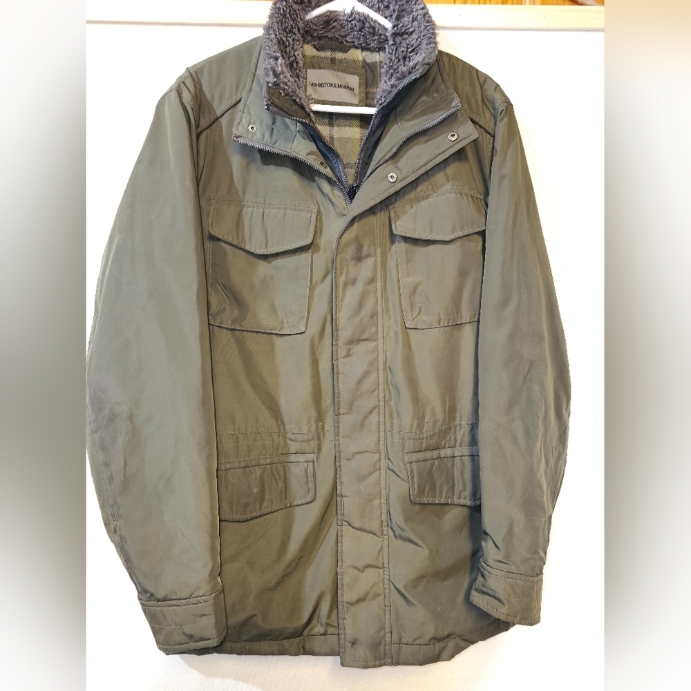 Johnston & Murphy Dark Olive Field Jacket
